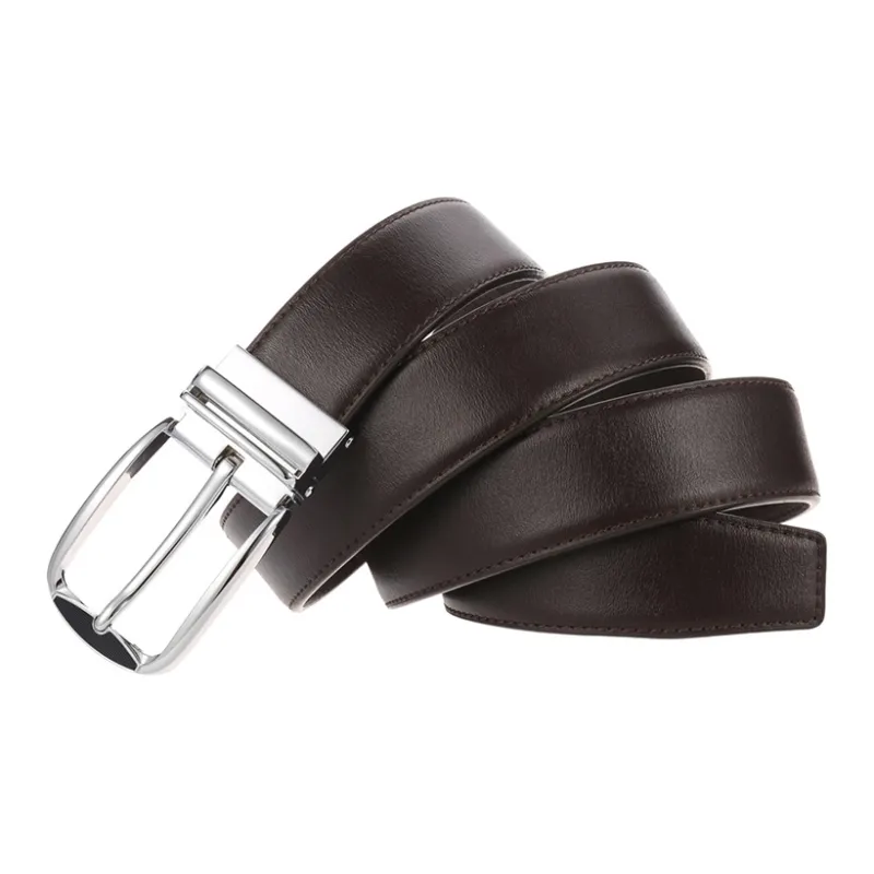 YUZHAOLIN Cow Split Leather Leather Belts Men's 3.4CM-1