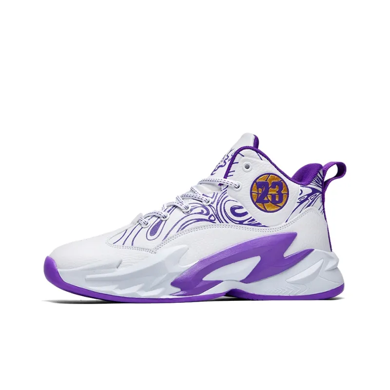 Black tailed Deer Shock Absorbers With Slip Resistant And Abrasion Resistant Properties Mid Top Basketball Shoes Unisex-13