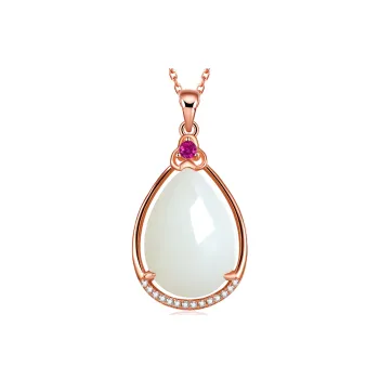 Oriental Jade Necklaces White Jade Women's