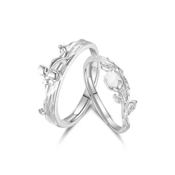 GLOIRE S999 Fine Silver Rings Unisex Delicate Luxury Gentle Sweet Style Advanced Feel Everyday Commute Style