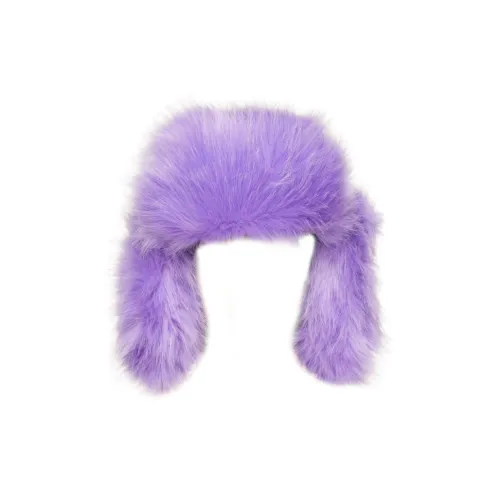 RUSLAN BAGINSKIY Polyester Cotton Trapper Hats Women's Purple