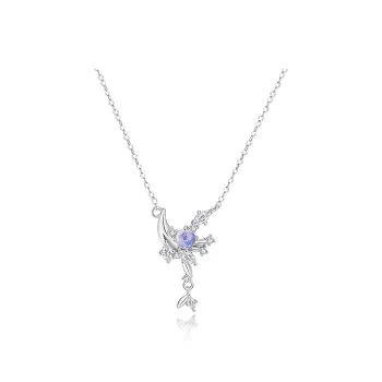 V.WI S925 Silver Necklaces Women's