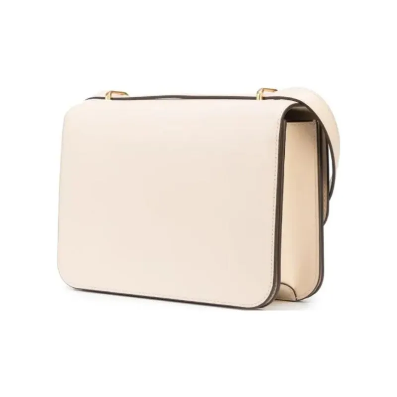 TORY BURCH Eleanor Leather Handbag Crossbody Bag Shoulder Bag Small Size Women's Cream White-3