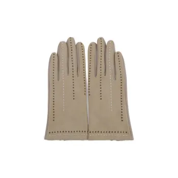 MARJAKURKI Sheepskin Touchscreen Glove Snowy Greeting Card Unisex