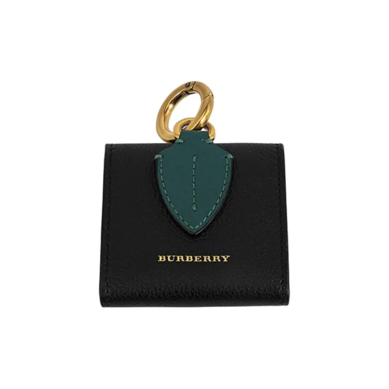 Burberry Leather Card Holder Wallet Coin Purses Small Size Women's Black-2