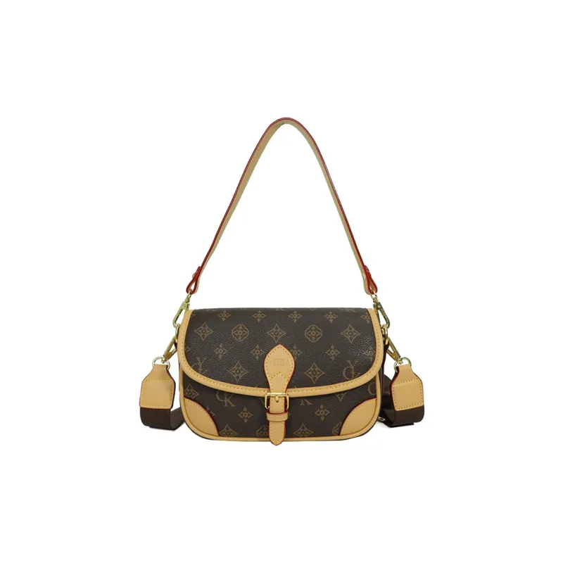 Debecca PU Shoulder Bag Crossbody Bag Regular Women's Brown/Khaki-3