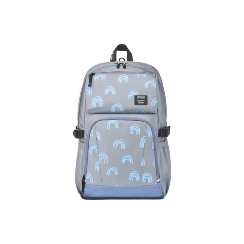 AMERICAN TOURISTER Fabric Backpack Unisex Blue Purple-0