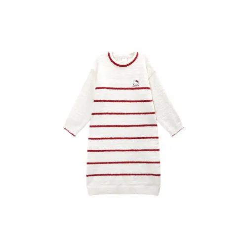 GUKOO x Hellokitty Nightgown Women's Cow Ivory