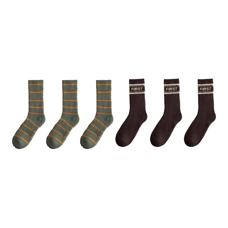 YUZHAOLIN Mid Calf Socks Men's Multi double Loading-23