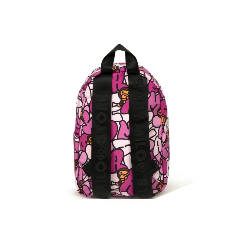 BABY MILO STORE BY A BATHING APE Fabric Backpack Regular Unisex Green/Pink-2