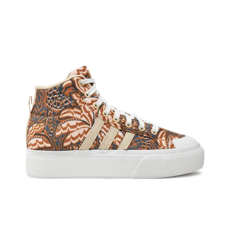 Adidas BRAVADA 2.0 Anti Slip Wear Resistant Mid Top Skateboard Shoes Women's Brown-1