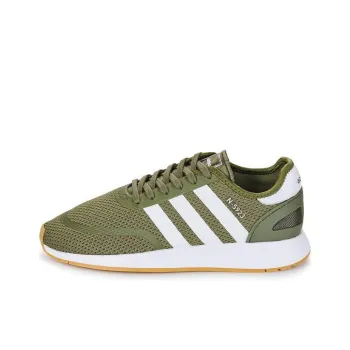 Adidas Anti Slip And Wear Resistant Water Resistant Low Top Running Shoes Men's Green