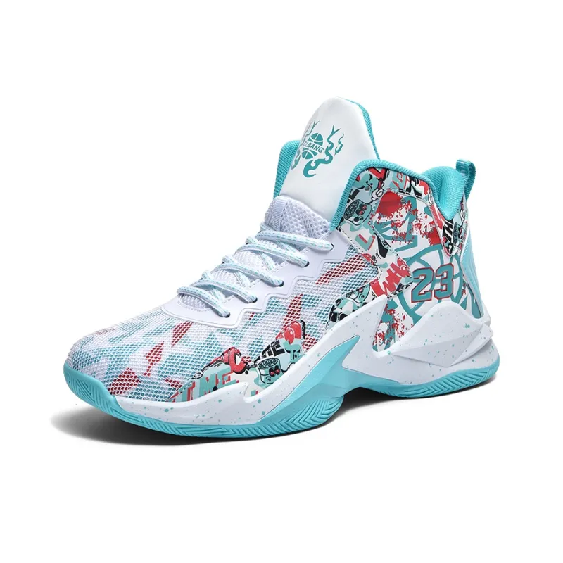 MUSHILANDI Cushioning Height Increase With Rebound Mid Top Basketball Shoes Unisex-1