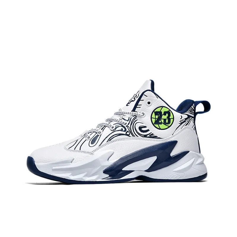 Black tailed Deer Shock Absorbers With Slip Resistant And Abrasion Resistant Properties Mid Top Basketball Shoes Unisex-7
