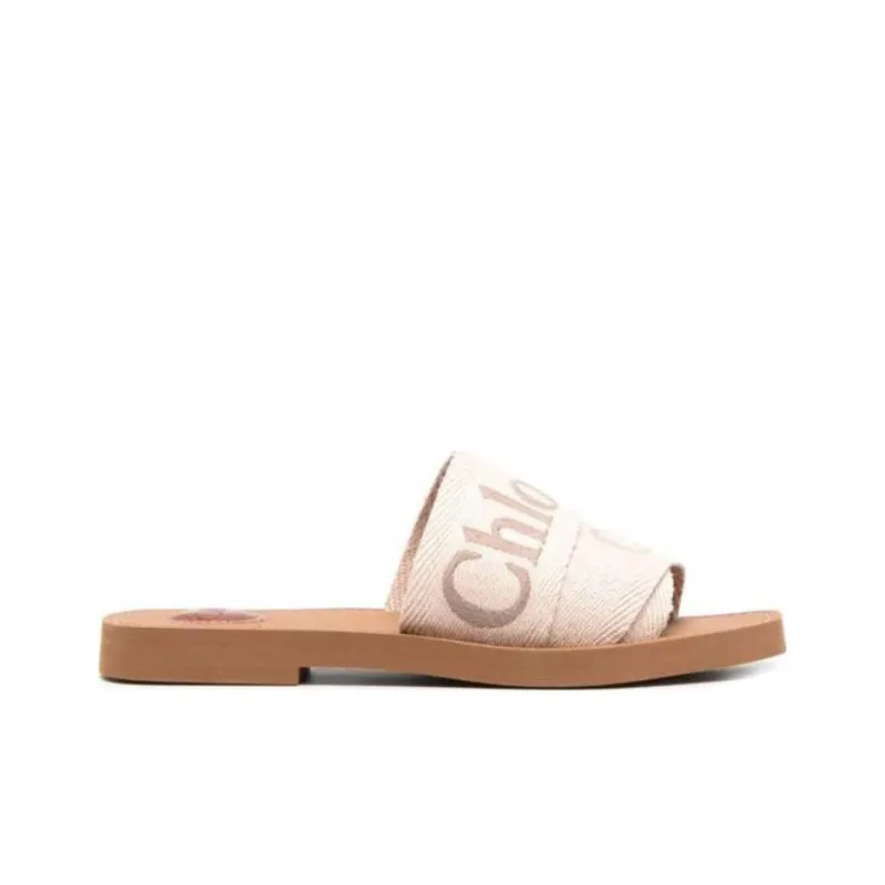 Chloe Slide Slippers Women's Beige-1