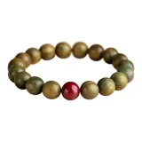 [Sinking Grade]Aged Green Sandalwood-Zisha (Purple Clay) 10mm
