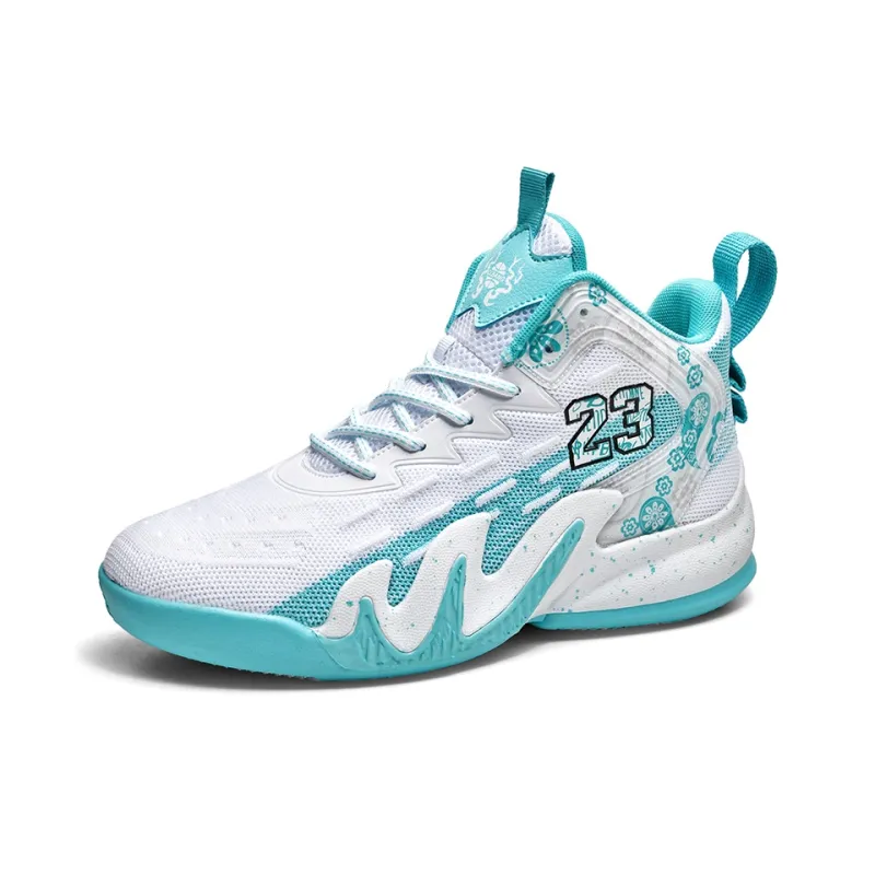 MUSHILANDI Slip Resistant Breathable Height Increasing Rebound Mid Top Basketball Shoes Unisex-25