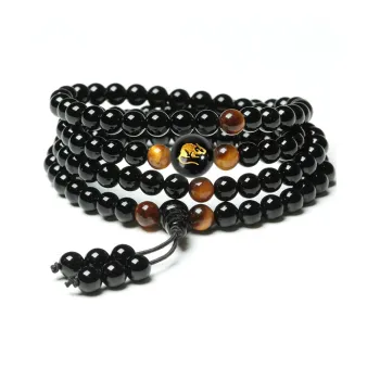 Bubble Scallops Obsidian Bracelets Unisex