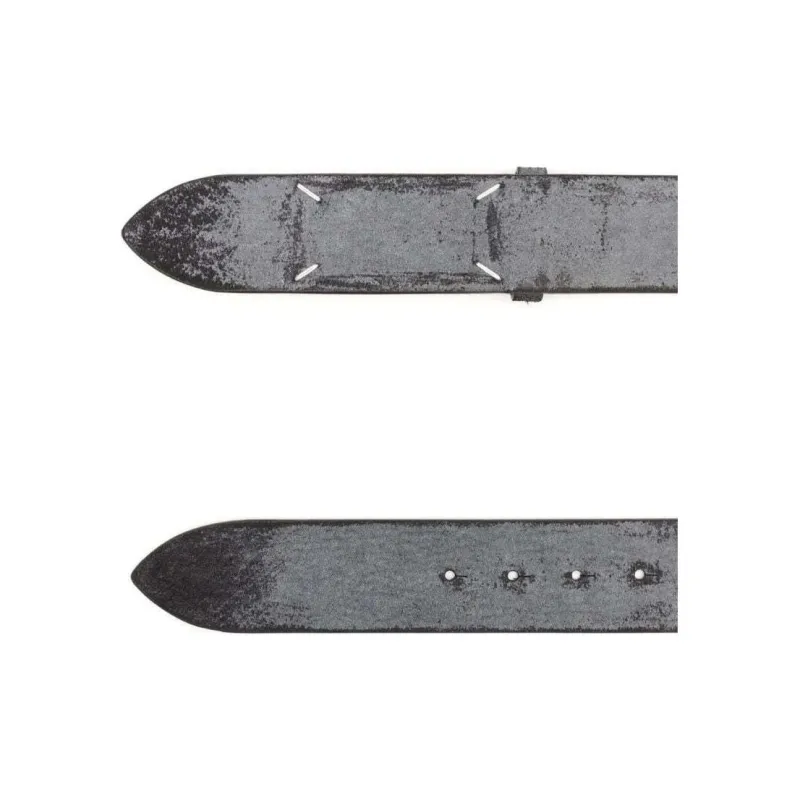 Maison Margiela Leather Belts Men Gray-3