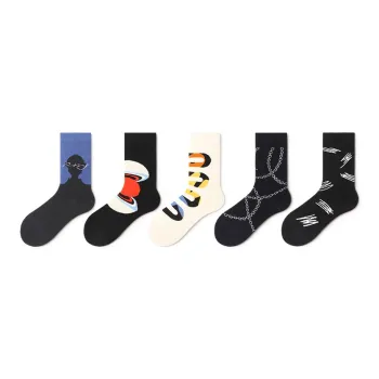 Primeet Mid Calf Socks Unisex 5 Pack