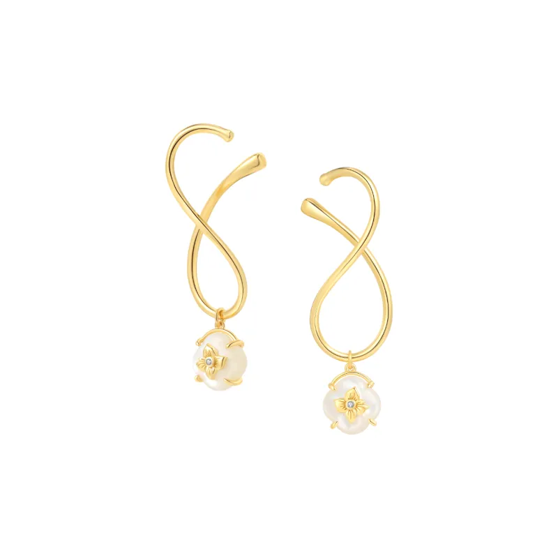 BABYBEI Mother Of Pearl Earrings Women's-3