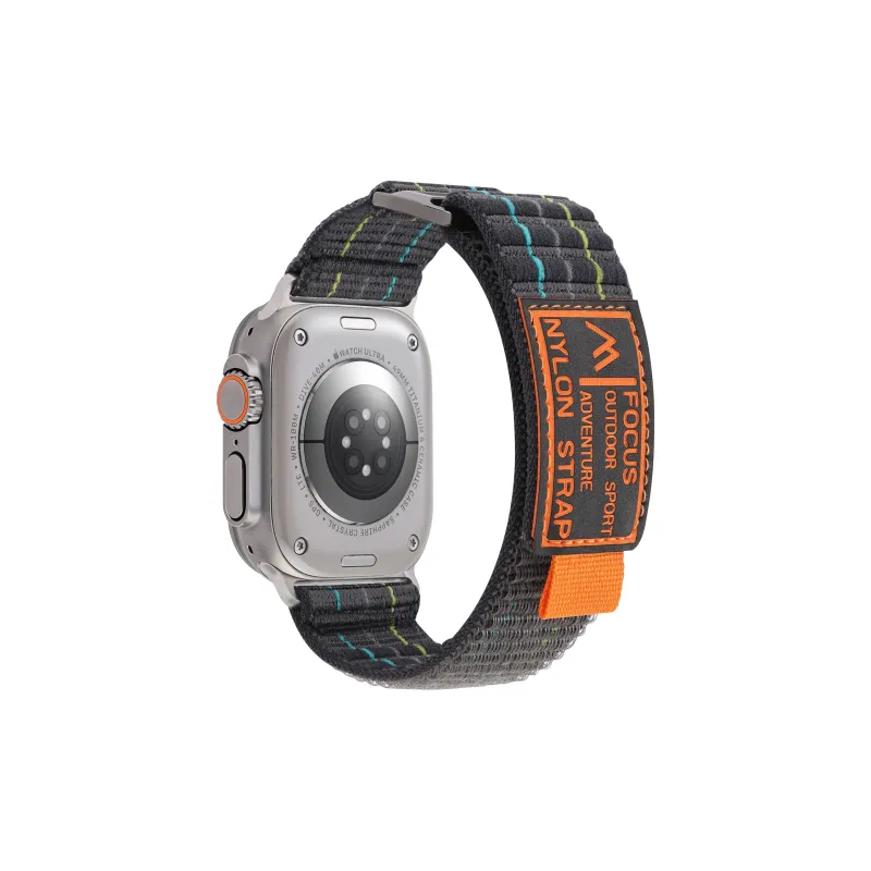 IKYOU Apple Compatibility Watch Band Canvas Material-7