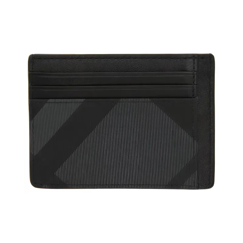 Burberry PVC Card Holder Men's Carbon Black-1
