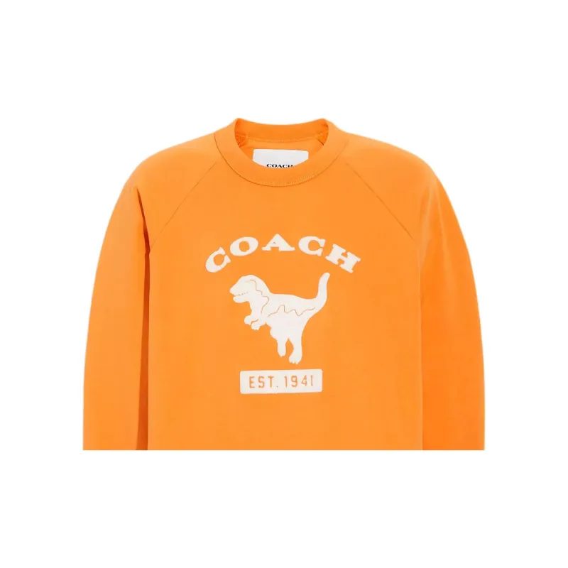 COACH Rexy Sweatshirts Men Orange-5