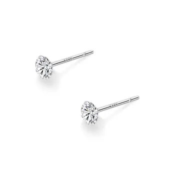 EAR PARTNER 999 Fine Silver Stud Earrings Women's
