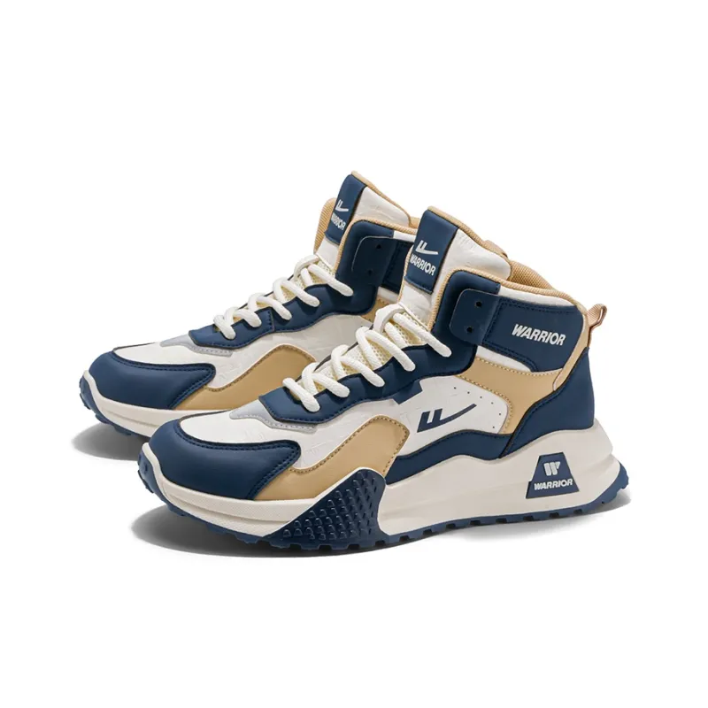 Warrior Wear Resistant Height Increasing Rebound High Top Casual Shoes Men's-5