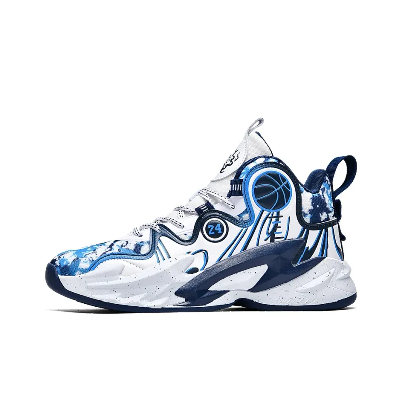 Black tailed Deer Slip Resistant, Abrasion Resistant, Breathable Mid Top Basketball Shoes Unisex-12