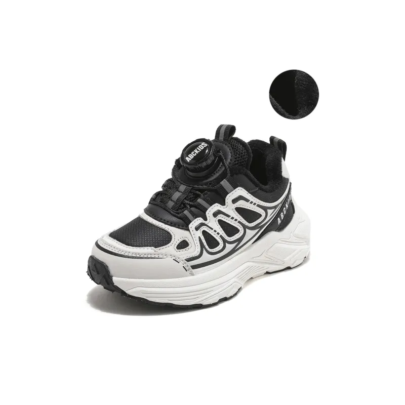 ABC KIDS Slip Resistant Anti Kick Abrasion Resistant Thermal Low Top Kids Lifestyle Shoes Beige Black Kids'-0