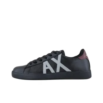 ARMANI EXCHANGEAE Low-Top Skateboard Shoes Men's Black