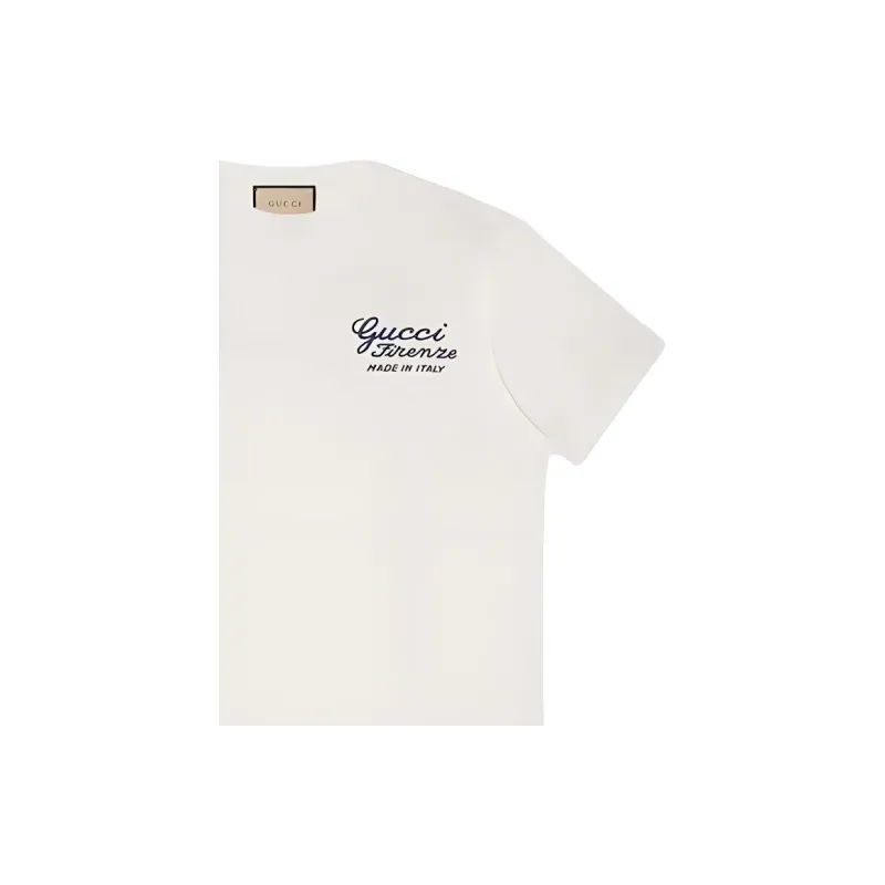 GUCCI Logo-embroidered Cotton T-shirt-3