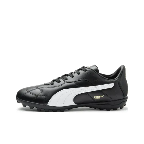 PUMA Borussia TT Rubber Broken Studs Anti-Slip Wear-Resistant Soccer Shoes Men's Black
