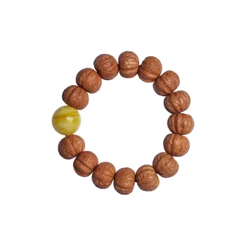GUMUJIANG Monkey Head Walnut Prosperous Century Good Partnership Beaded Bracelet Men's
