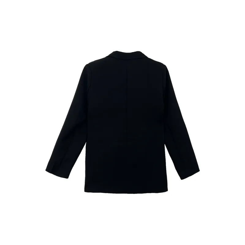 Icicofficial Velvet-feel Coat Women's Black-1