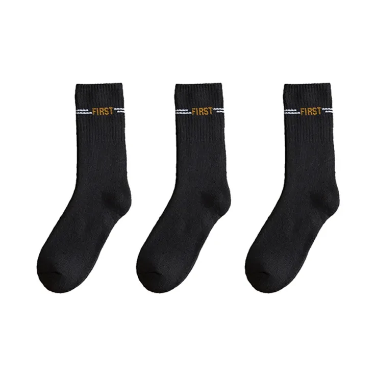 YUZHAOLIN Mid Calf Socks Men's Multi double Loading-0