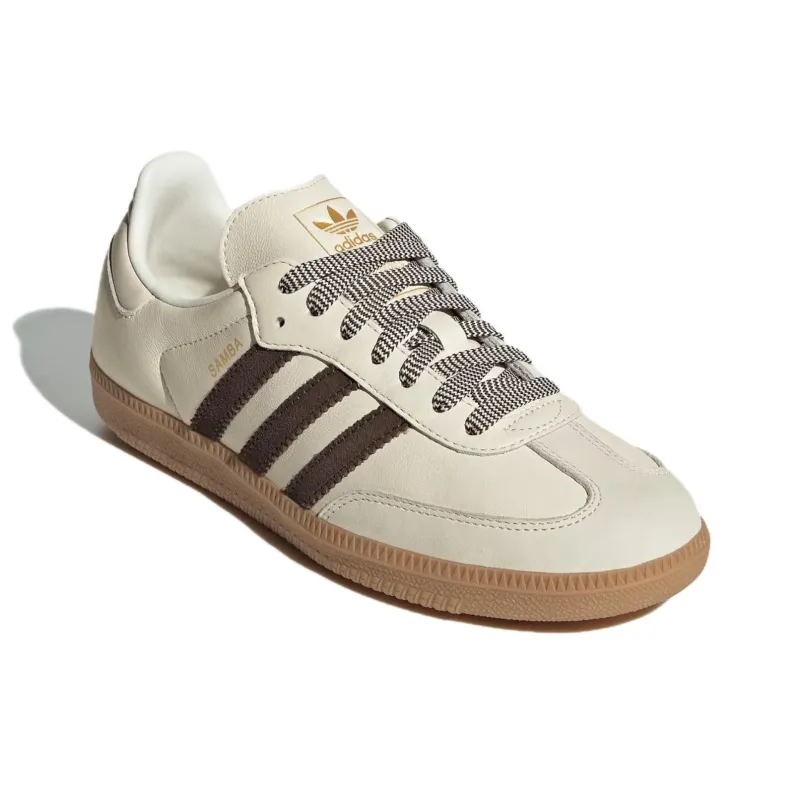 Samba Women's Adidas Originals Og 'Off White Dark Brown'-2