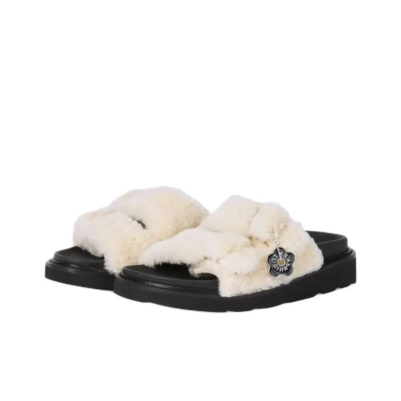 KENZO Slide Slippers 3.5cm Women's Beige-4