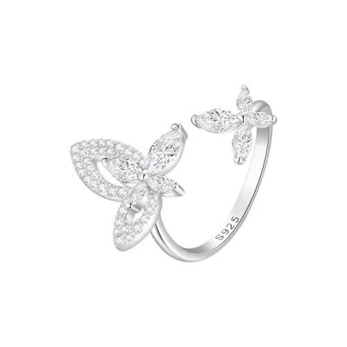 DESIGN CIRCLES S925 Silver Rings Women's