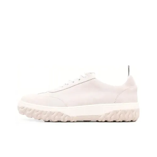 THOM BROWNE Grosgrain-loop Trim Lace-up Sneakers