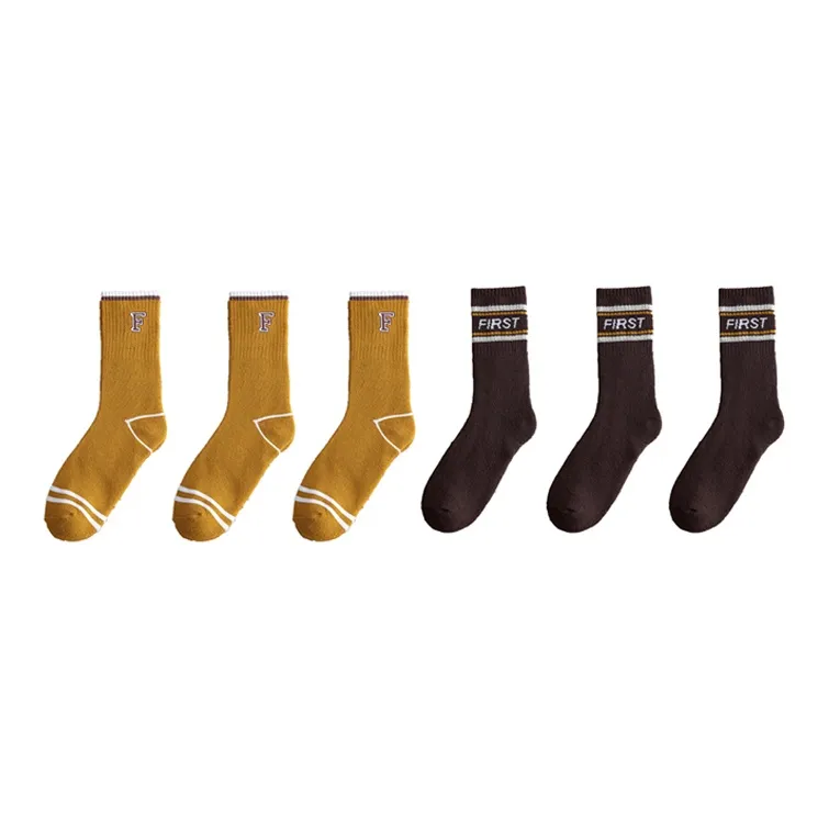 YUZHAOLIN Mid Calf Socks Men's Multi double Loading-29