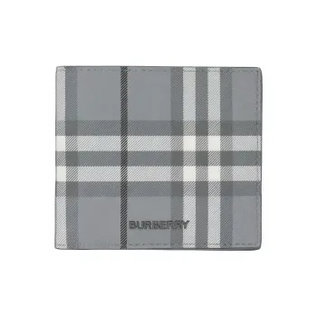 Burberry Canvas Wallet Men's Gray
