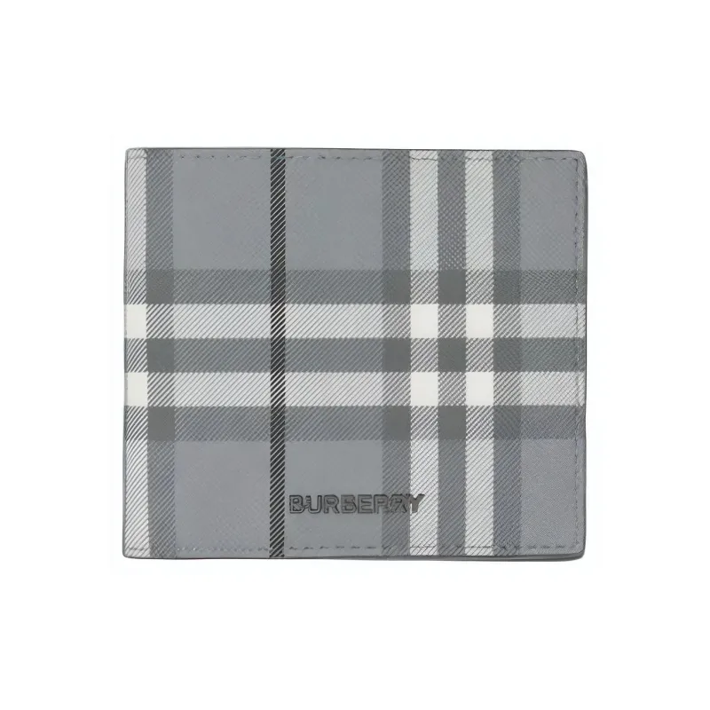 Burberry Canvas Wallet Men's Gray-0