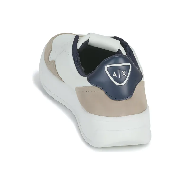 ARMANI EXCHANGEAE Low Top Skateboard Shoes Men's White-4