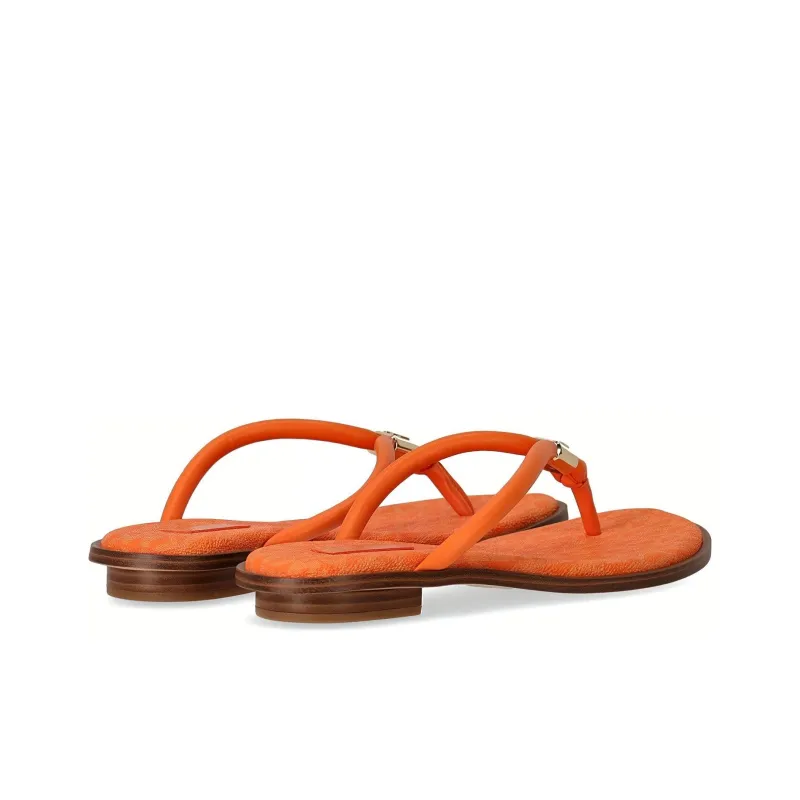MICHAEL KORS Annie Flip Flops Women's Orange-4