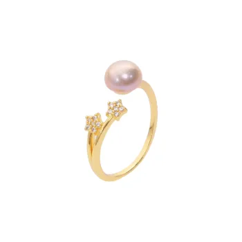 ZHENZHUAOMI Freshwater Pearl Rings Women's