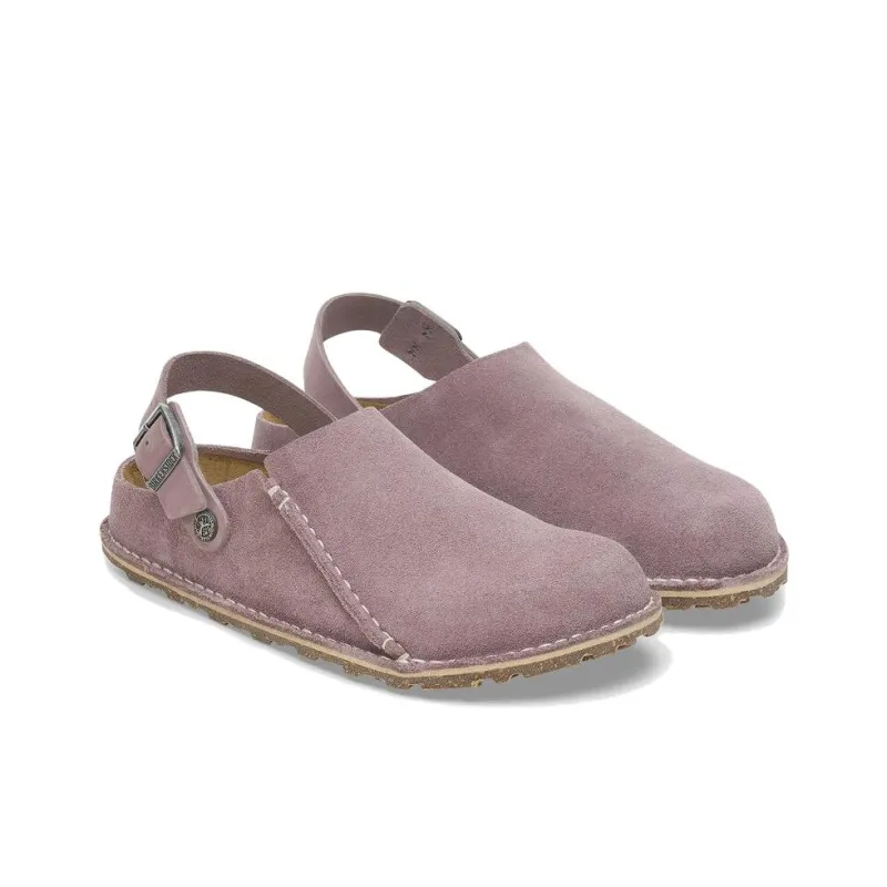 Birkenstock Lutry Premium Suede Low Top Casual Shoes Unisex Purple Regular-3
