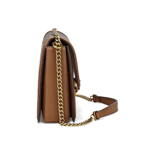 COOGI Synthetic Leather Crossbody Bag Regular Women's Coffee-2